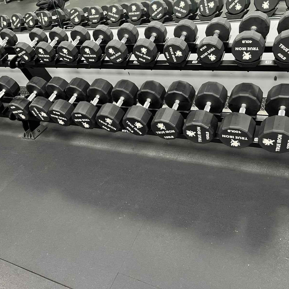 True Iron 5-100 12 Sided Urethane Dumbbell Sets