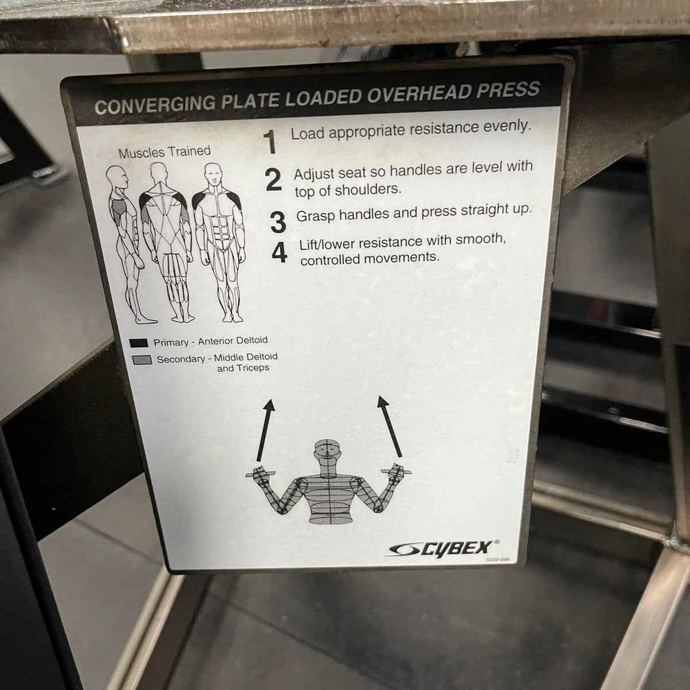 Cybex Converging Plate Loaded Overhead Shoulder Press