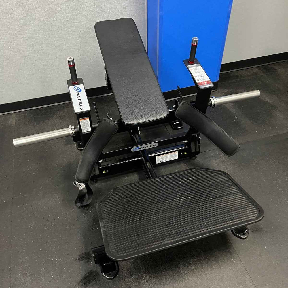 Hip Drive Machine NEW Nautilus GLUTE DRIVE Plate Loaded Hip Thrust Machine - True Iron ...