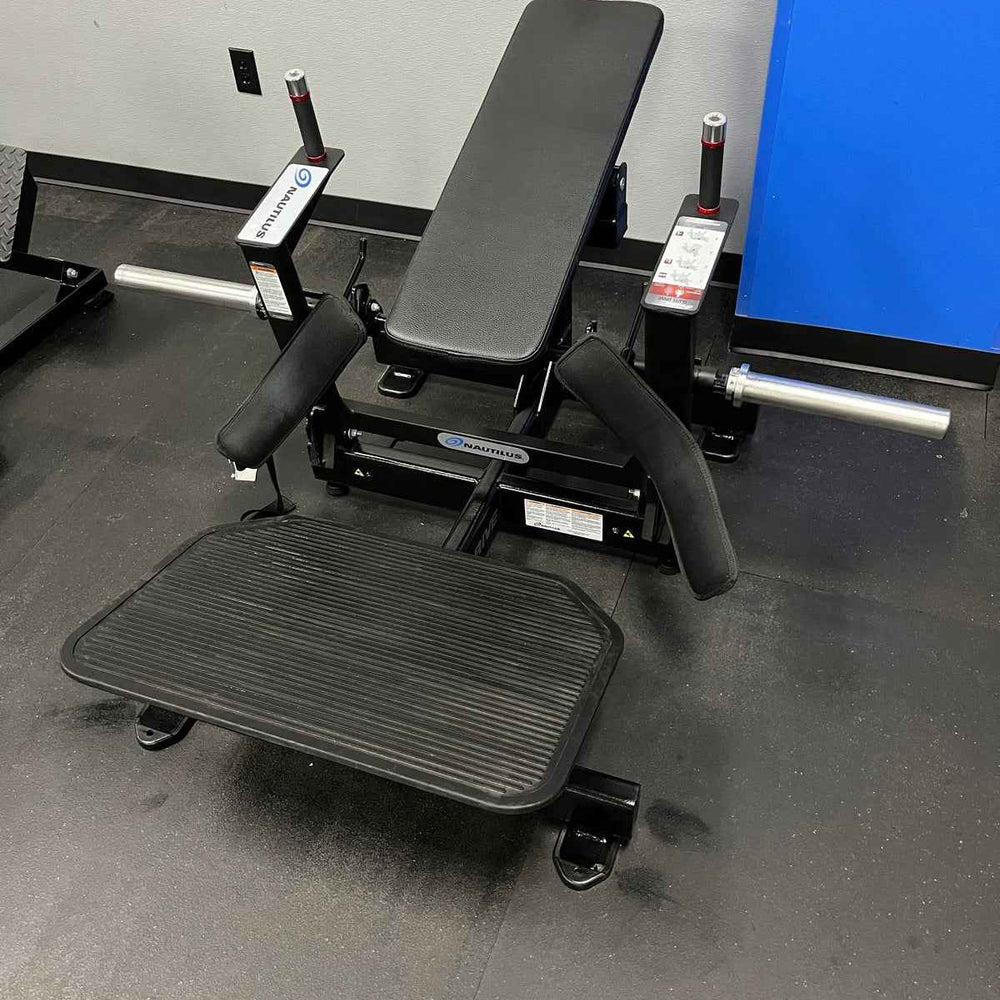 Hip Drive Machine Nautilus GLUTE DRIVE Plate Loaded Hip Thrust Machine – True Iron Fitness
