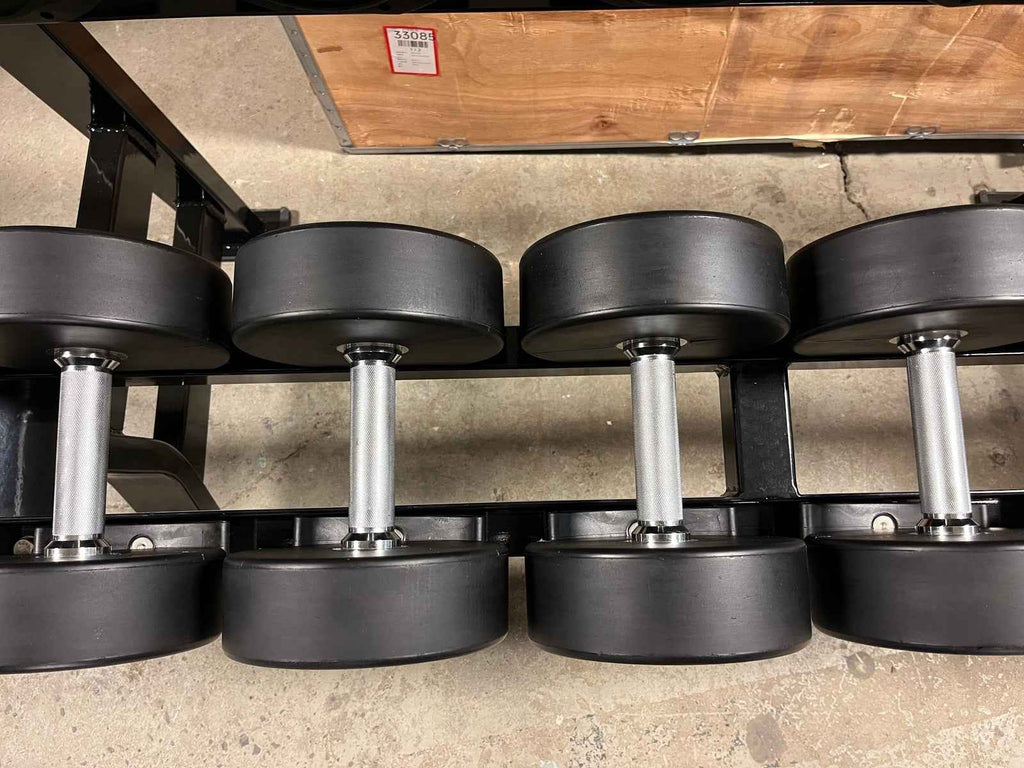 Pro Style Urethane Dumbbell Set 5100 lbs for Fitness Training True Iron Fitness