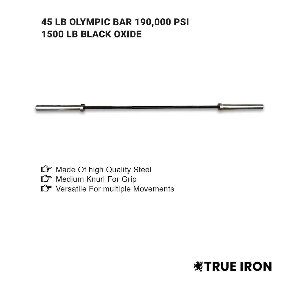 Olympic Bar and Plates (OS-300B) | 300 lbs with 7ft Bar – Powertec Olympic bar and weights