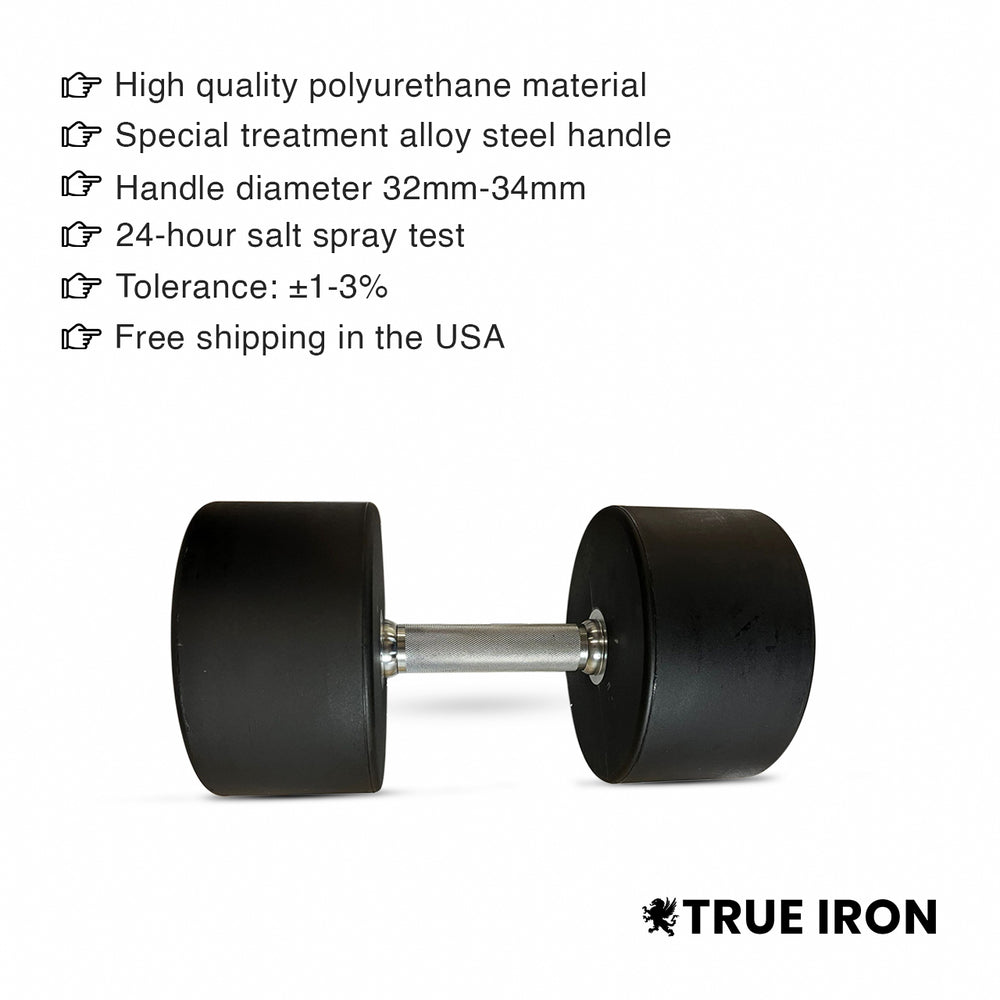 True Iron Pro Style 5-125 Urethane Dumbbells Set